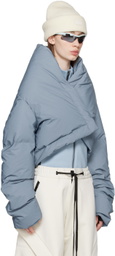 Templa Blue Wrap Down Jacket