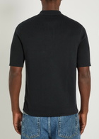 Fred Perry Logo-embroidered Fine-knit Cotton Shirt Navy