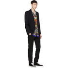 Dolce and Gabbana Multicolor Silk King of Hearts Shirt