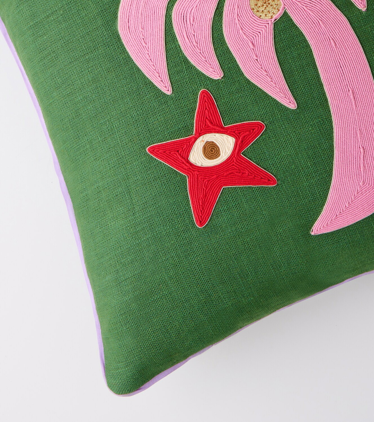 Jonathan Adler Playa Palm Tree linen cushion