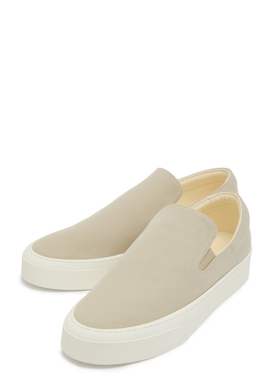 The Row MH Canvas Sneakers Cream