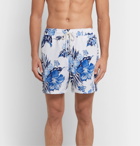 Polo Ralph Lauren - Traveler Mid-Length Printed Swim Shorts - White