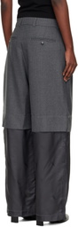 VAQUERA Gray Chopped Trousers