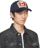 Dsquared2 Navy Canadian Flag Cap