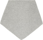 Yves Salomon Gray Bandana Scarf