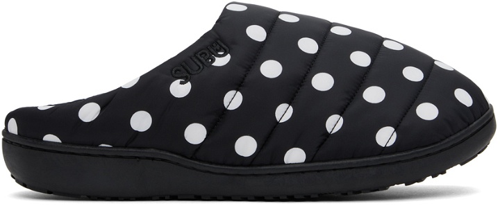 Photo: SUBU Black Quilted Polka Dot Slippers