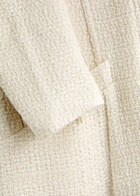 Roland Mouret Tweed Midi Dress Cream