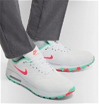 Nike Golf - Air Max 1G Coated-Mesh Golf Shoes - White