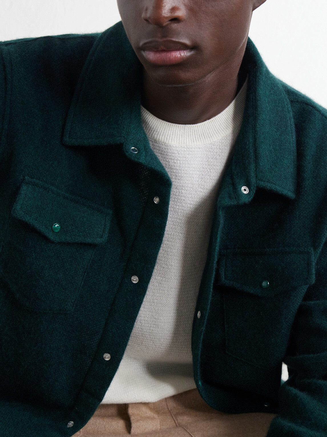 God's True Cashmere - Cashmere Shirt - Green
