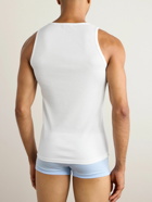 Zegna - Ribbed Cotton and Modal-Blend Tank Top - White