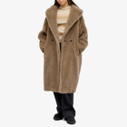 Max Mara Women's Nuevo Teddy Coat in Sand