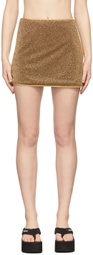 Oséree Gold Lumière Mini Skirt