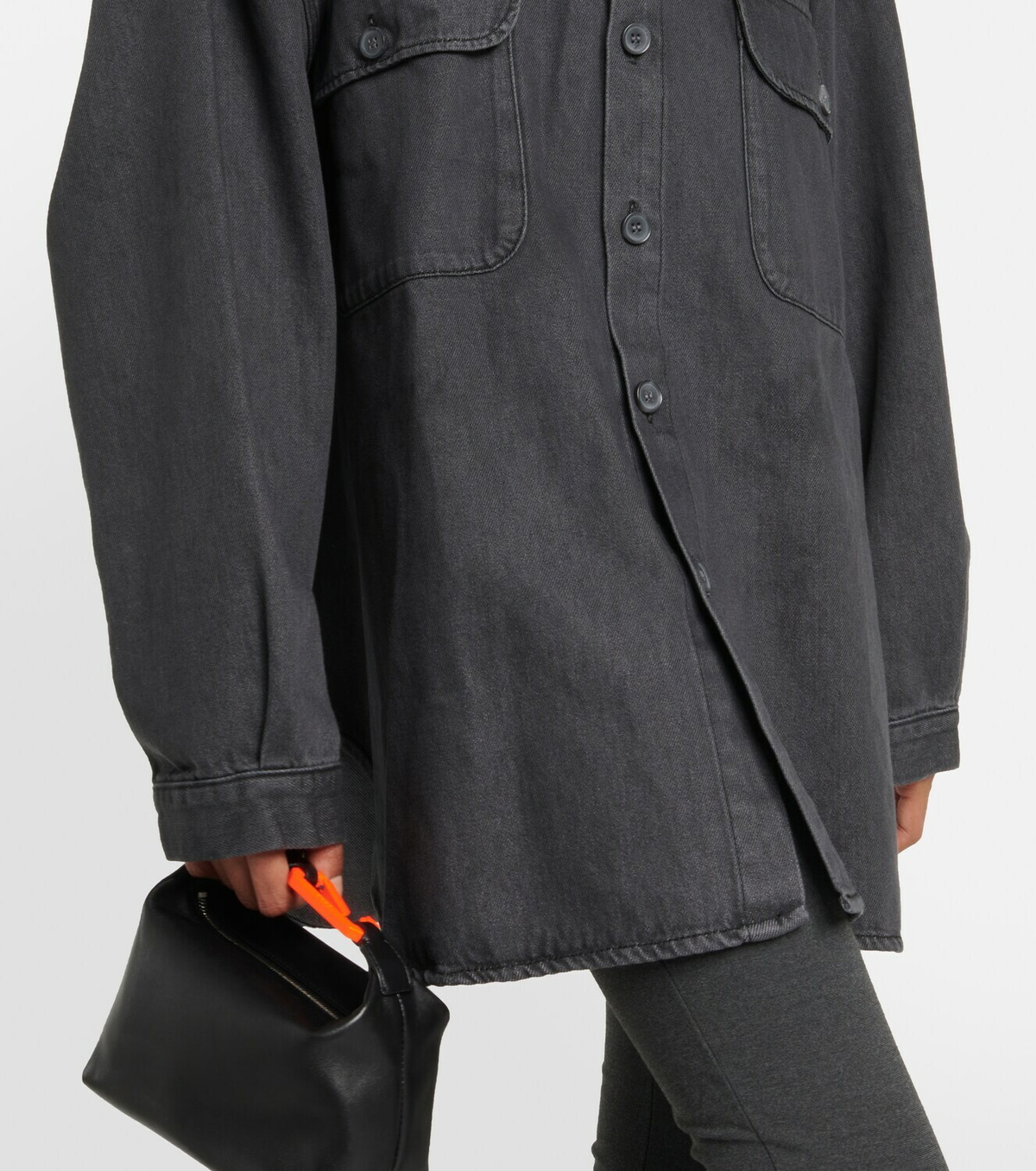 The Frankie Shop Dallas oversized denim shirt The Frankie Shop