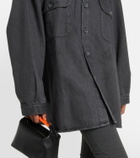 The Frankie Shop Dallas oversized denim shirt