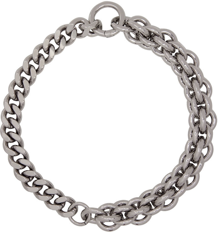 1017 ALYX 9SM Silver Mini Chunky Chain Necklace 1017 ALYX 9SM