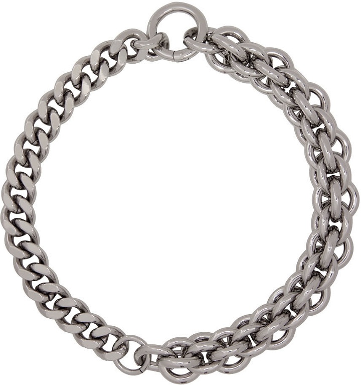 Photo: 1017 ALYX 9SM Silver Mini Chunky Chain Necklace