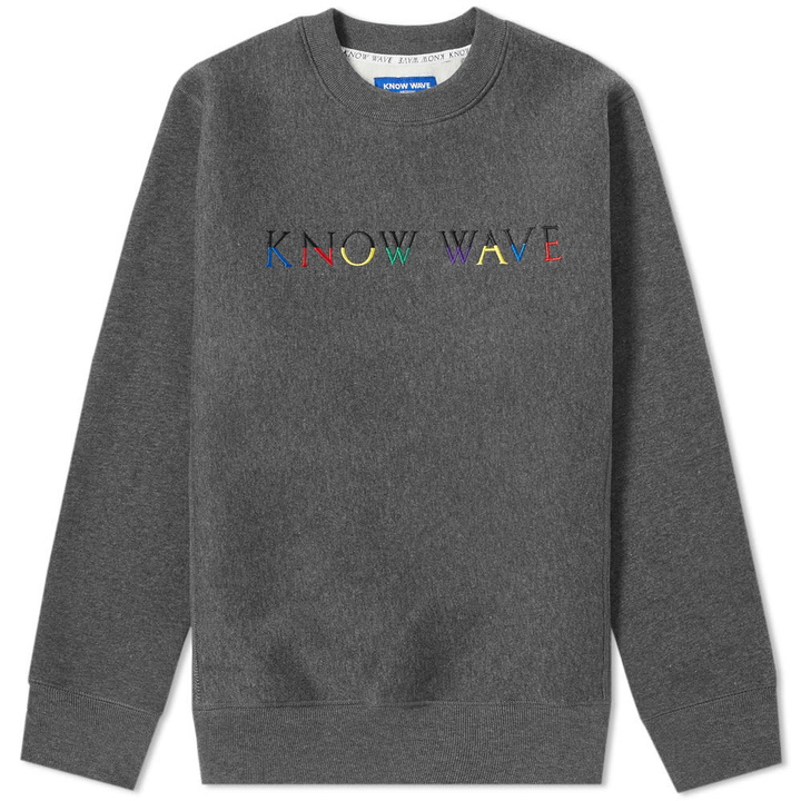 Photo: Know Wave Multi Logo Crew Sweat Charcoal