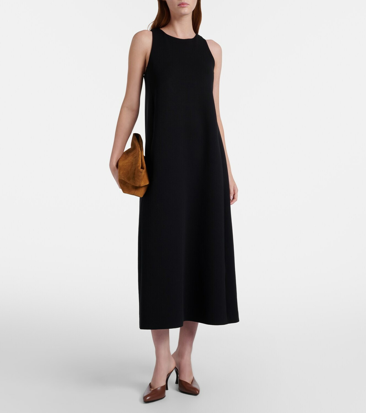 'S Max Mara Eremi cotton-blend jersey midi dress