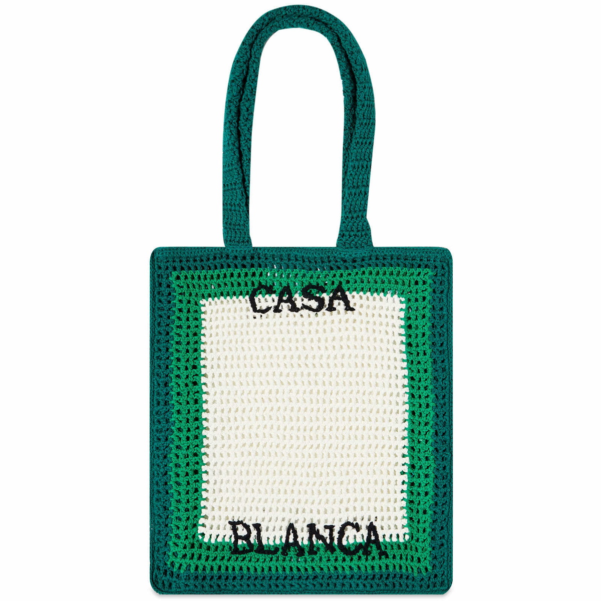 Casablanca Unisex Crochet Bag Green