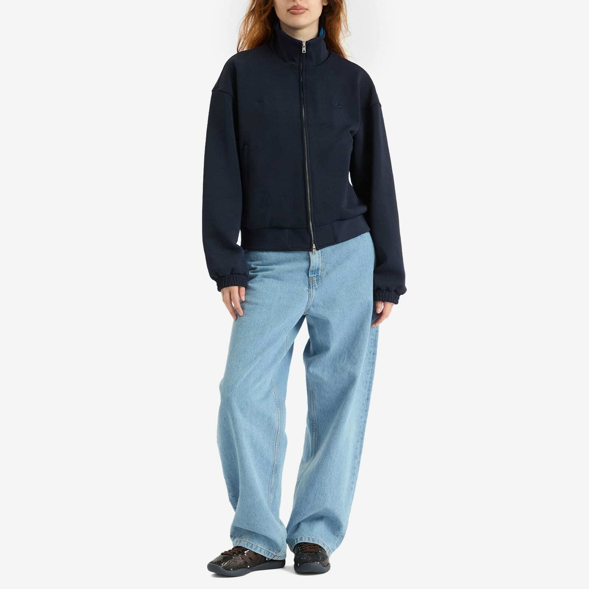Adidas x Wales Bonner Pique Track Top in Night Navy