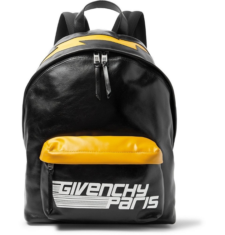 Photo: Givenchy - Logo-Print Leather Backpack - Men - Black