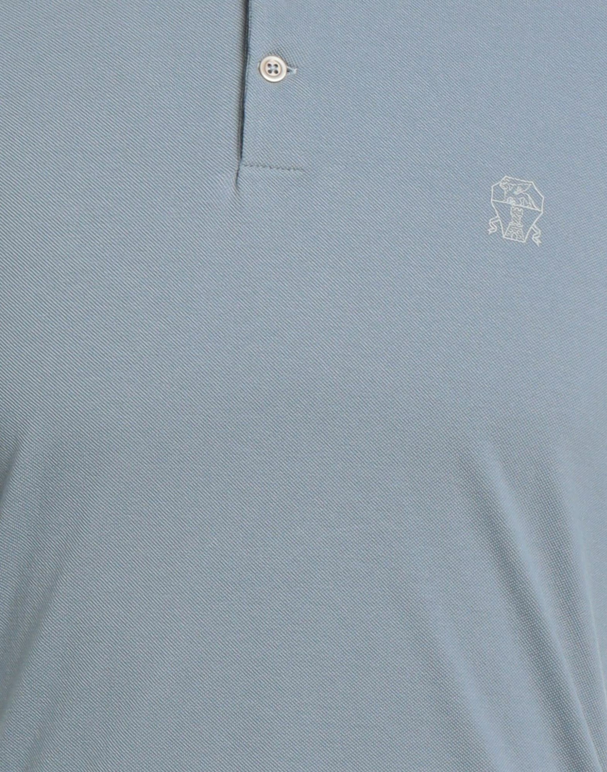 Brunello Cucinelli Mens Polo shirt Light in Blue