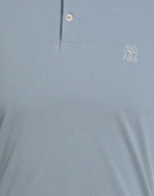 Brunello Cucinelli Mens Polo shirt Light in Blue