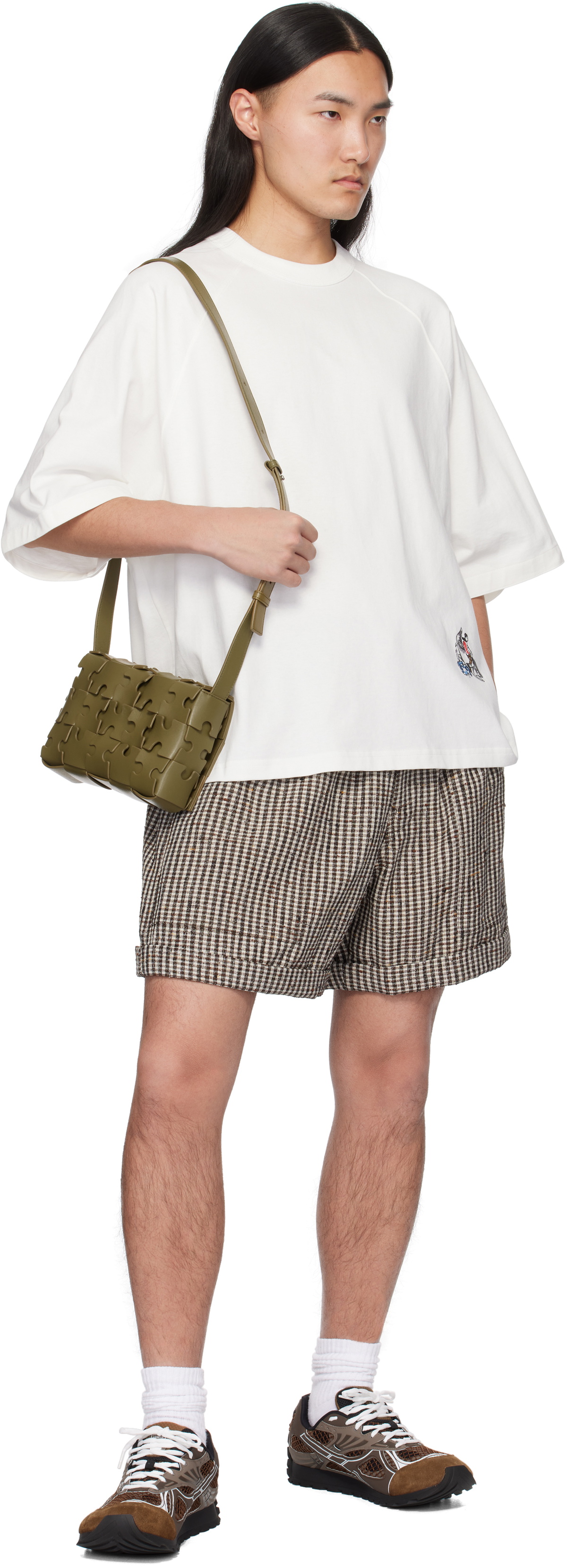 Bottega Veneta Khaki Puzzle Urban Bag Bottega Veneta