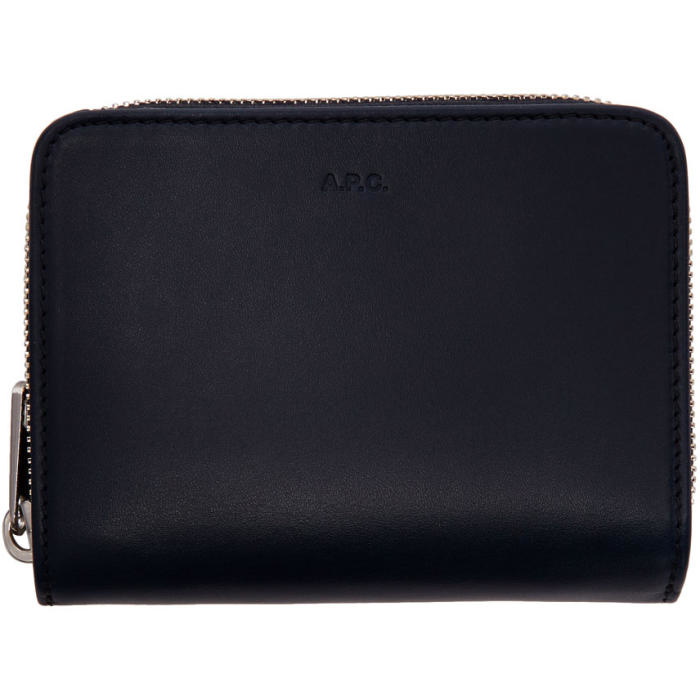 Photo: A.P.C. Navy Emmanuelle Compact Wallet