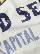 KAPITAL - Printed Cotton-Jersey T-Shirt - White