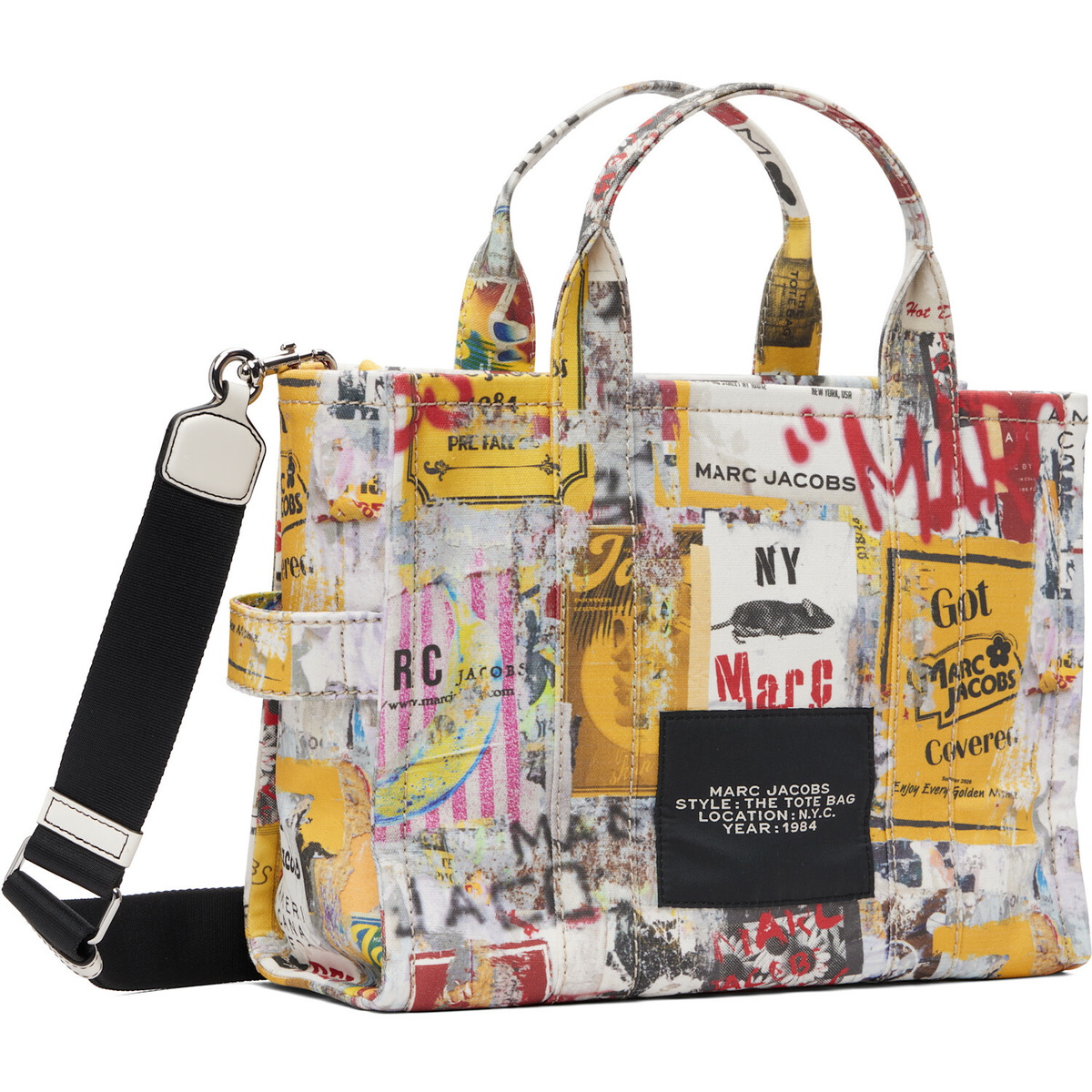 Marc Jacobs Multicolor 'The The Pop Americana Canvas Medium' Tote