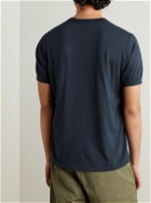 Save Khaki United - Garment-Dyed Supima-Cotton Jersey Henley T-Shirt - Blue