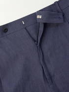 Rubinacci - Ciro Straight-Leg Linen Suit Trousers - Blue
