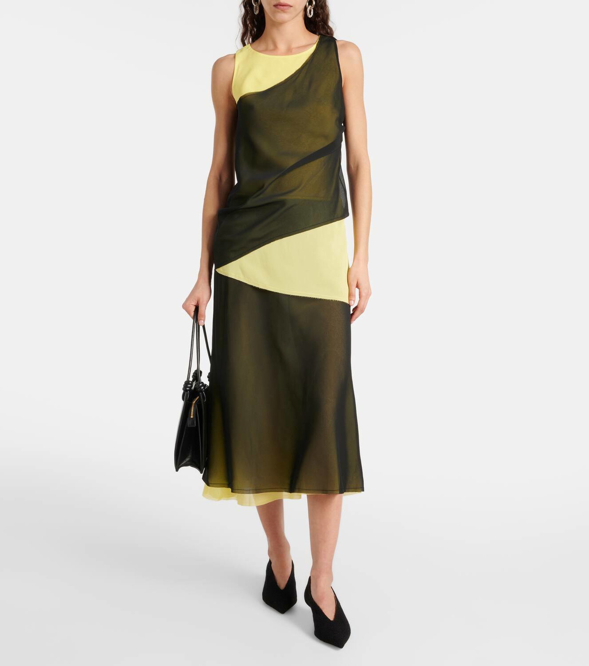 Jacques Wei Printed midi dress
