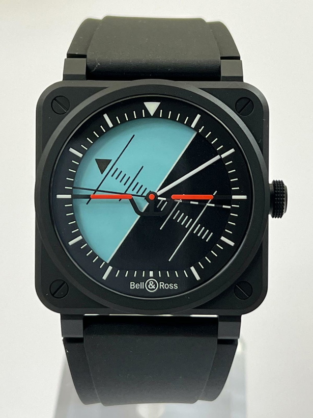 Photo: Bell and Ross Br 03 Automatic Black Dial Mens Watch BR03A-HRZ-CE/SRB