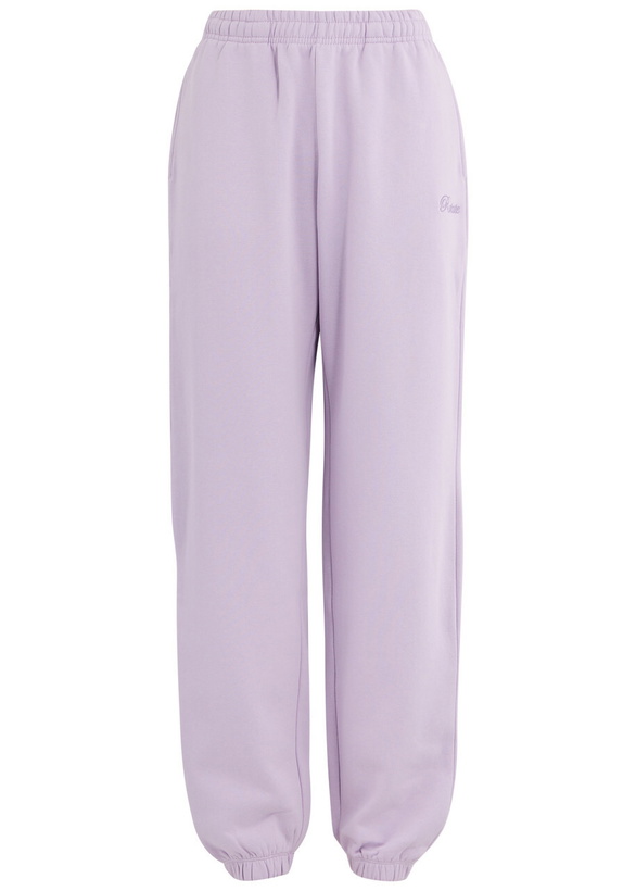 Photo: Rotate Sunday Logo-embroidered Cotton Sweatpants Purple