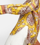 Nili Lotan Julien printed silk twill shirt