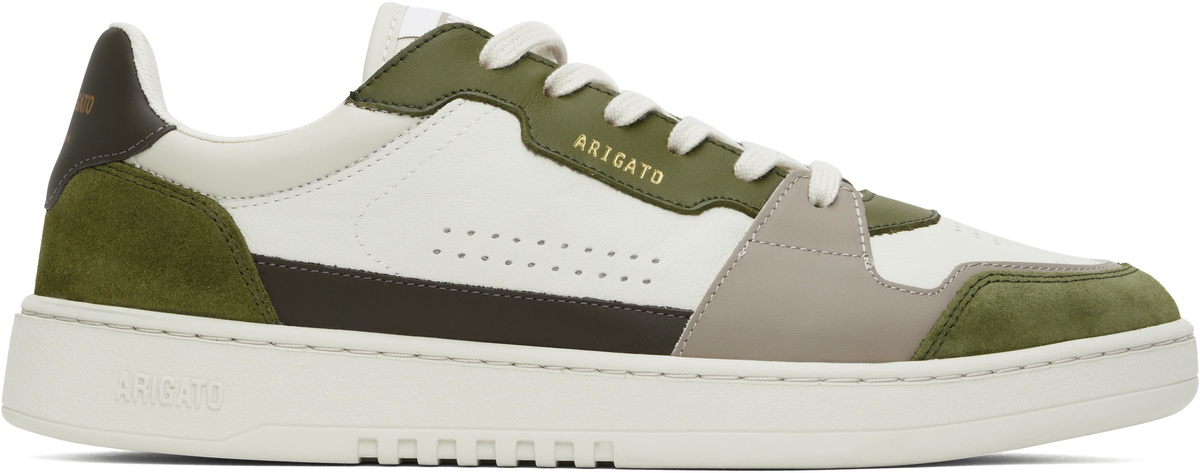 Axel Arigato Off-White & Green Dice Lo Sneakers Axel Arigato