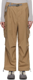 and wander Beige Oversized Cargo Pants