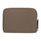 Mark Cross Taupe Small Zip Wallet