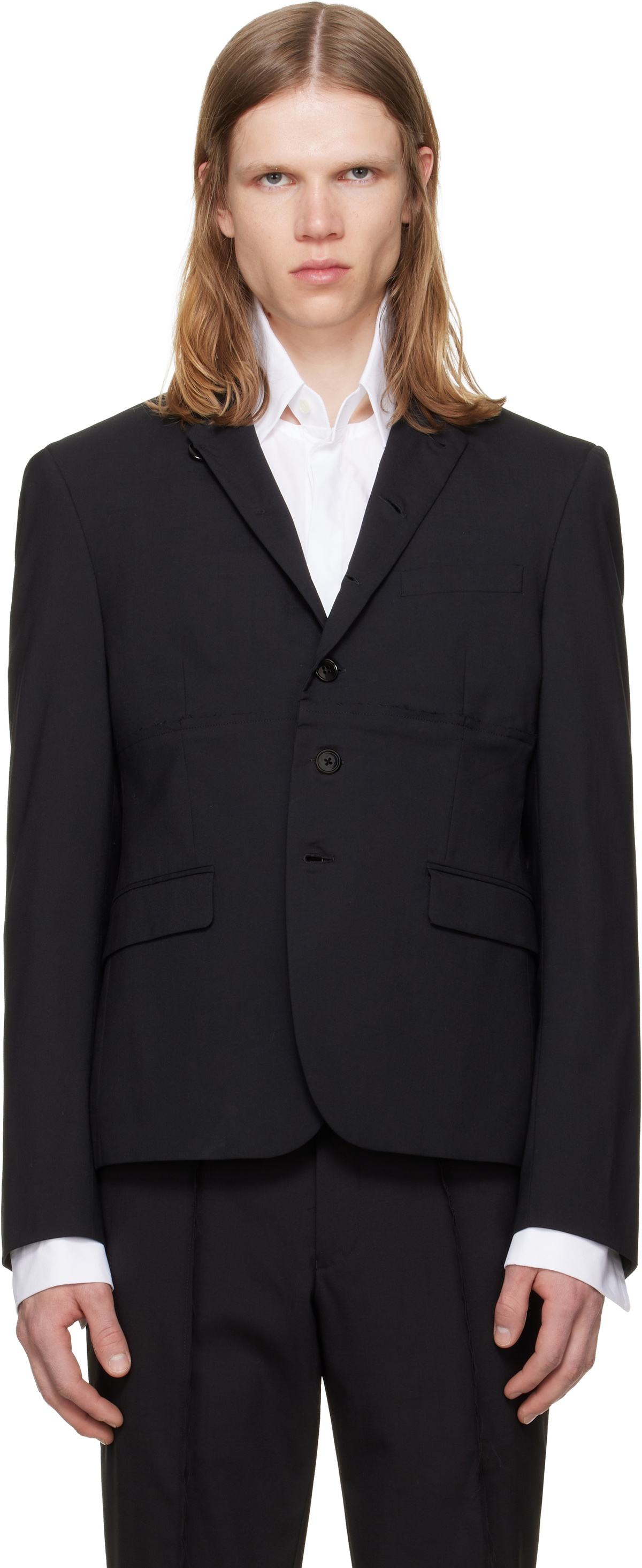 HODAKOVA Black Double Button Blazer