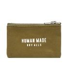 Human Made Men's Dog Card Case in Olive Drab