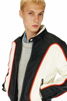 Diesel Biker jacket in colour-block nylon - Jackets Mens in Multicolor