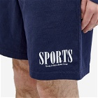 Sporty & Rich Men's Sports Gym Shorts in Navy/White