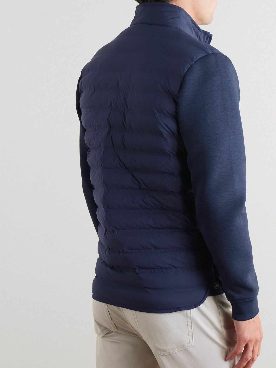 Peter Millar - Winsome Hybrid Tech-Jersey and Quilted Shell Jacket - Blue