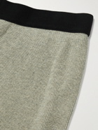 Fear of God Essentials - Logo-Appliquéd Waffle-Knit Cotton Sweatpants - Gray