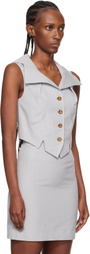 Vivienne Westwood Gray Meryl Waistcoat Vest