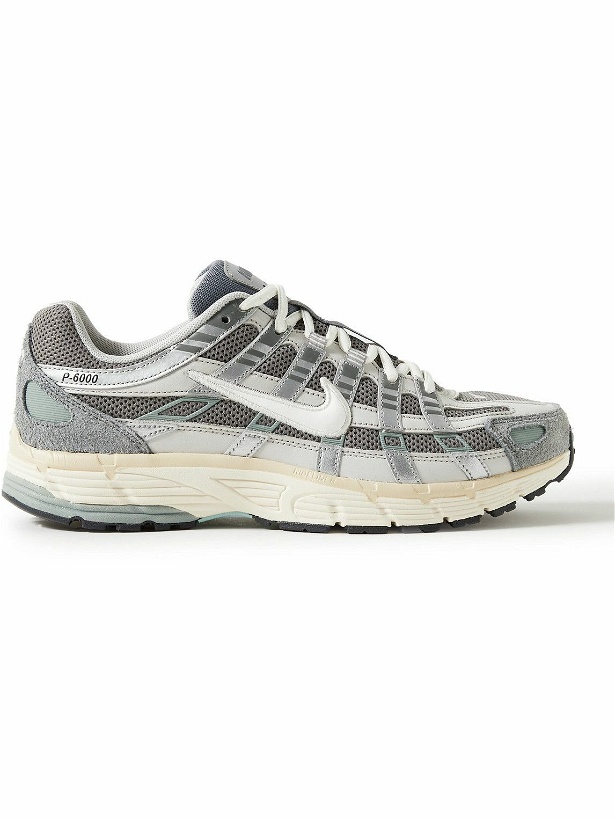Photo: Nike - P-6000 Suede, Leather and Mesh Sneakers - Gray
