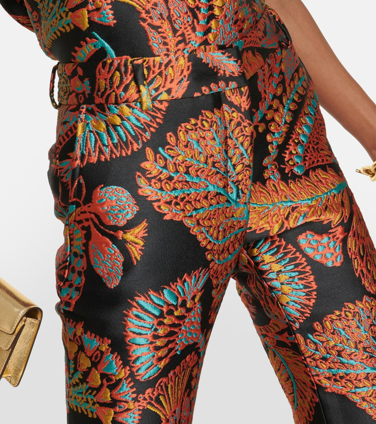 La DoubleJ 24/7 jacquard high-rise cropped pants La DoubleJ