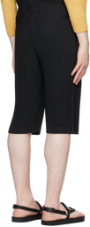 Homme Plissé Issey Miyake Black Tailored Pleats 2 Shorts